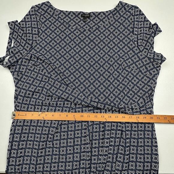 Talbots Dress Womens 2X Navy Short Sleeve Stretch Comfort Resort Travel Preppy - Picture 11 of 14